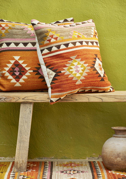 Large Kunduz Hand loom Kilim Cushion Cover 60x60cm
