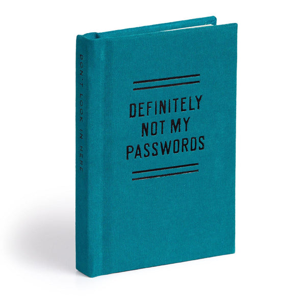 Definitely Not My Passwords Book