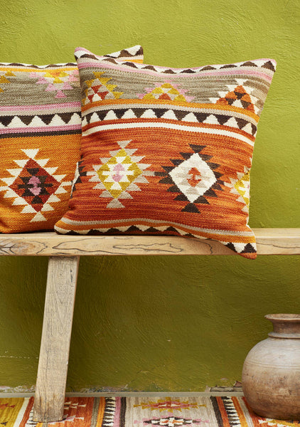 Large Kunduz Hand loom Kilim Cushion Cover 60x60cm