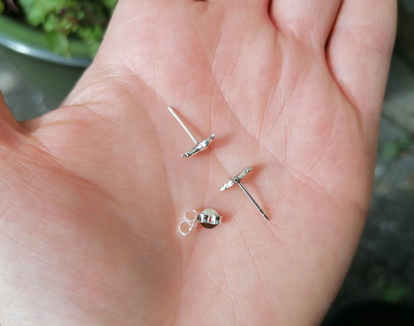 Sausage Dog Dachshund Sterling Silver Stud Earrings