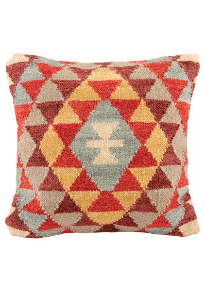Medium Khiva Kilim Handwoven Indian Cushion Cover