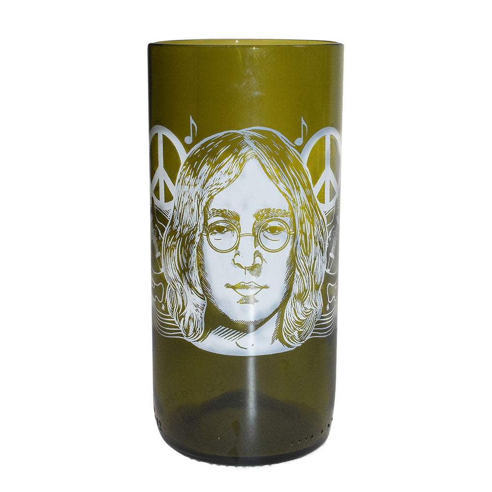 John Lennon Tumbler Glass Olive and Myrtle