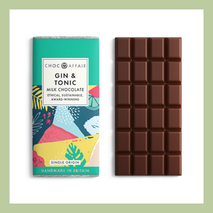 salted caramel chocolate laid out in packaged bars with central unpackaged bar