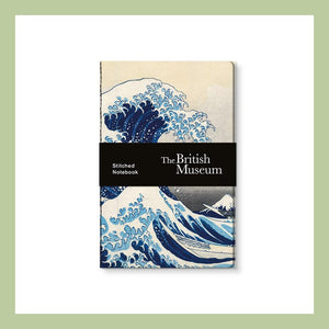 hardback notebook with the great wave artwork