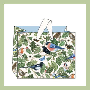 Landscape gift bag with garden bird design