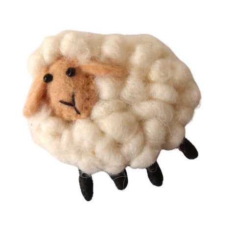 Furry Sheep Brooch
