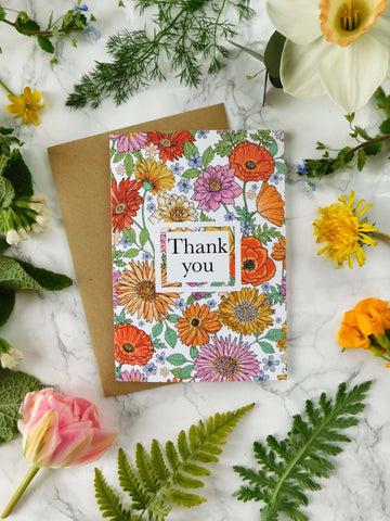 Thank You Greetings Card CA24