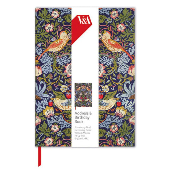 Strawberry Thief William Morris Adresss and Birthday Book