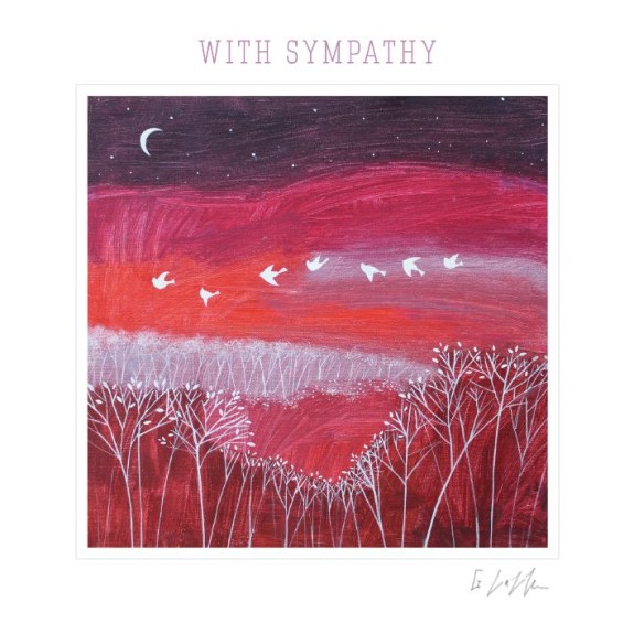 Night Flight Sympathy Greetings Card