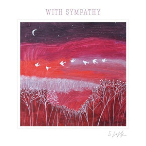 Night Flight Sympathy Greetings Card