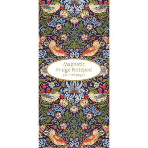 William Morris Strawberry Thief Large Magnetic Notepad