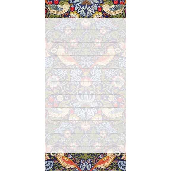 William Morris Strawberry Thief Large Magnetic Notepad