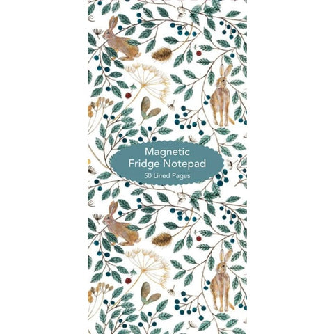 Hares and Berries Magnetic Notepad