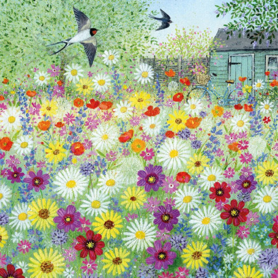 Flower Garden Greetings Card