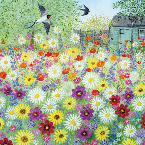 Flower Garden Greetings Card