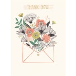 Thank You Floral Greetings Card