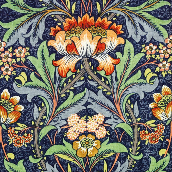 Floral Arts and Crafts V&A Square Notecard Wallet 8 Cards
