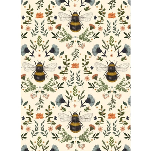 Bumblebees Greetings Card