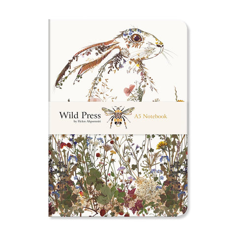 Wildflower Hare Lined Luxury Notebook A5