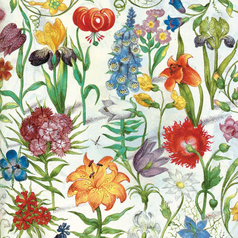 Floral Manuscript Greetings Card