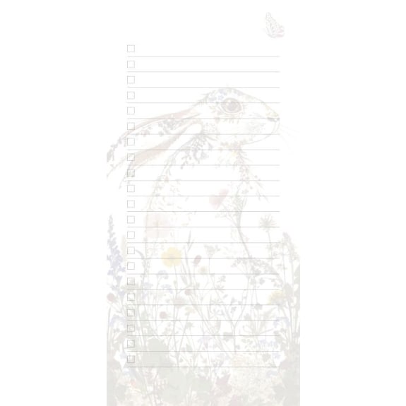 Wildflower Hare Magnetic Notepad