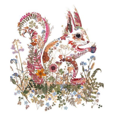 Wildwood Red Squirrel Greetings Card