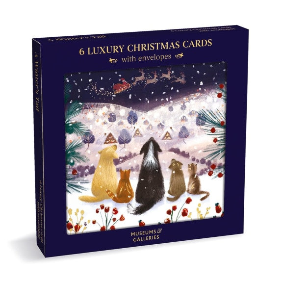 A Winter's Tail Luxury Christmas Cards Box of 6