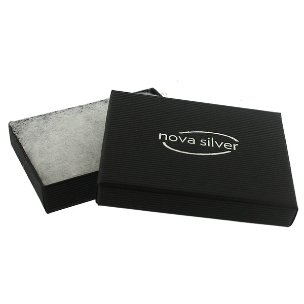 Nova Silver 8mm Round Faceted Amethyst Stud earrings