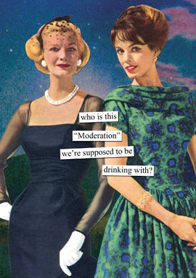 Moderation Birthday Greeting Card
