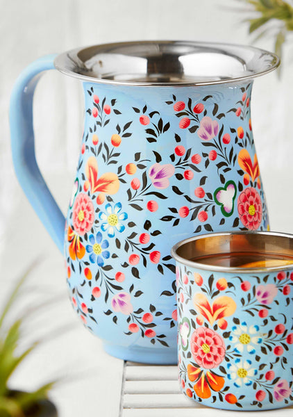 Ketaki Hand Painted Enamel Jug