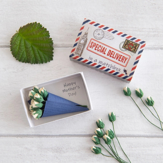 Special Delivery Happy Mother's Day Mini Bouquet in a Matchbox