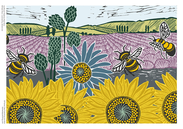 Kate Heiss Sunflower Fields 1000 Piece Jigsaw