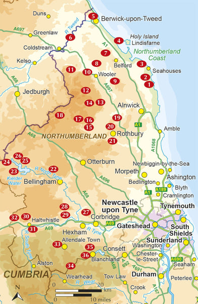 Walking In Northumberland : 36 Walks (1st Edition)