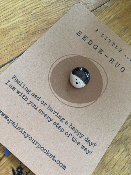 Hedgehog Anxiety Relief Pocket Pebble For Animal Lovers