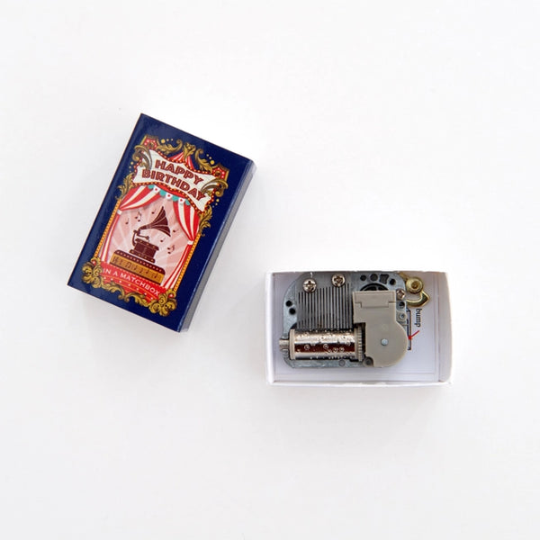 Happy Birthday Music Box in a Matchbox