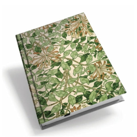 William Morris Honeysuckle Hardback Lined Journal Available in A5 and A6