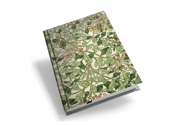 William Morris Honeysuckle Hardback Lined Journal Available in A5 and A6