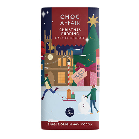 Christmas Pudding Dark Chocolate Bar 90g