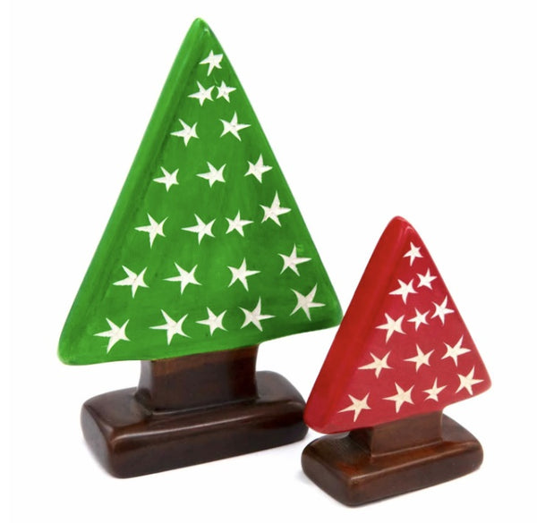 Soapstone Christmas Tree Set