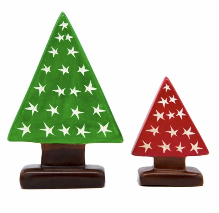 Soapstone Christmas Tree Set