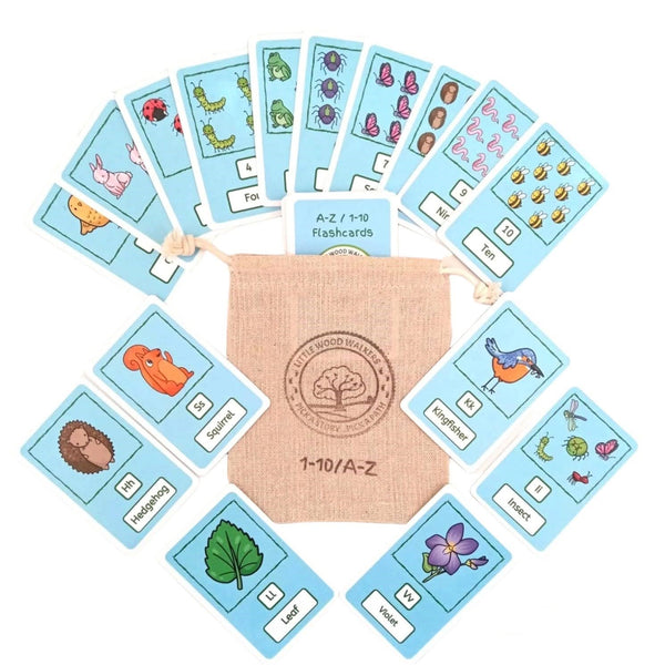 A-Z/1-10 Nature Flashcards