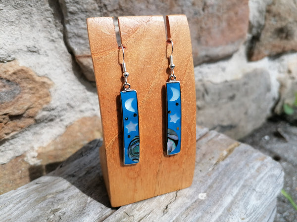 Large Rectangle Cosmic Earrings