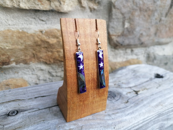 Large Rectangle Cosmic Earrings
