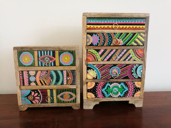Hand Painted 5 Drawer Chest