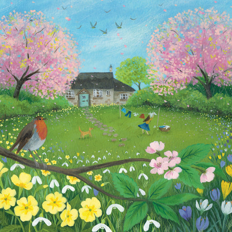 A Spring Morning Greetings Card