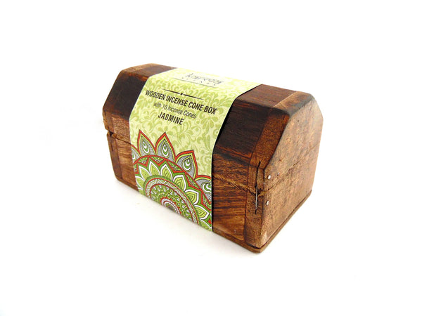 Wooden Incense Cone Burner Box
