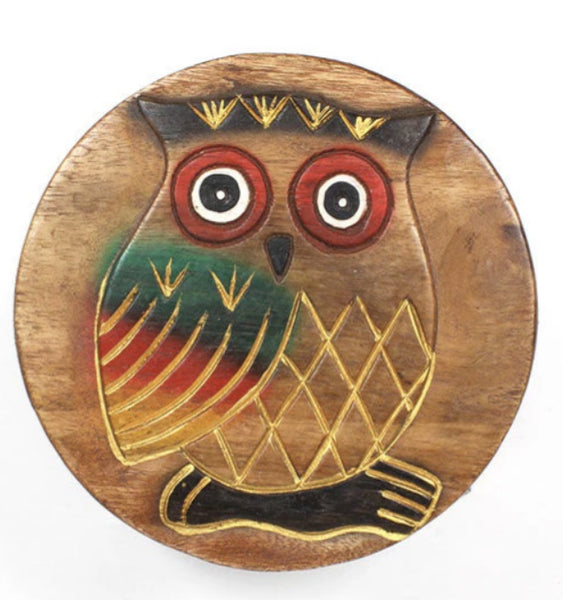 Owl Wooden Stool