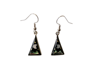 Small Triangle Cosmic Earrings