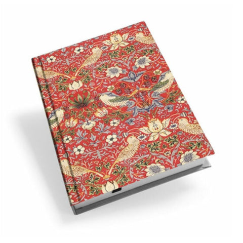 William Morris Red Strawberry Thief Hardback Lined Journal Available in A5 and A6