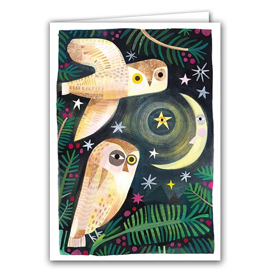 Winter Owls Greetigs Card